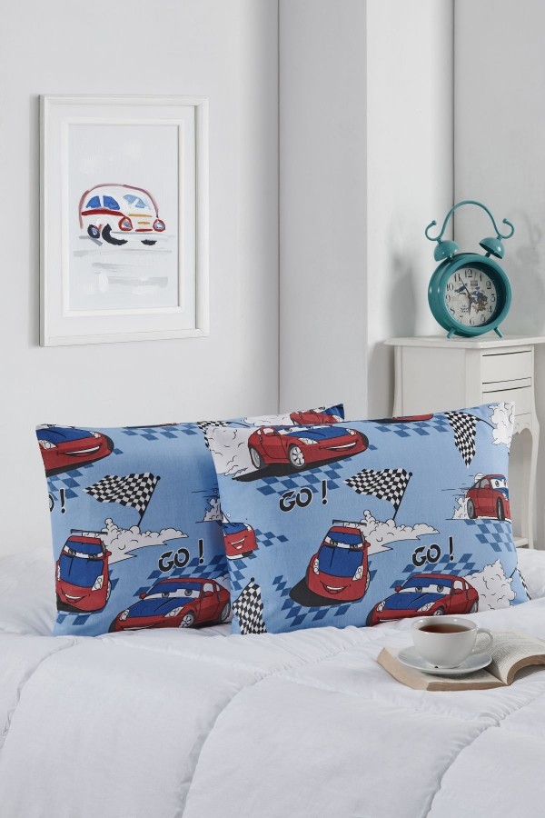 2'li Yastık Kılıfı | Hız ve Kahraman Serisi  Pamuklu | 50x70 cm