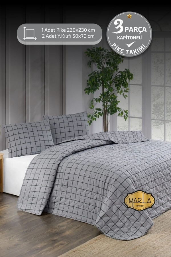 Çift Kişilik Pike Takımı | Battal Boy | 220x230 cm | Çok Ama&hellip;