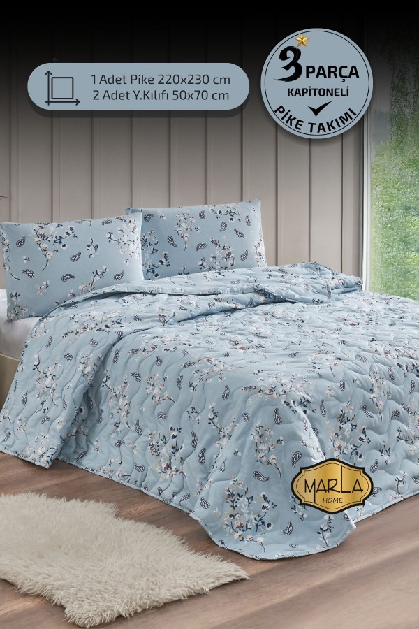 Çift Kişilik Pike Takımı | Battal Boy | 220x230 cm | Çok Ama&hellip;