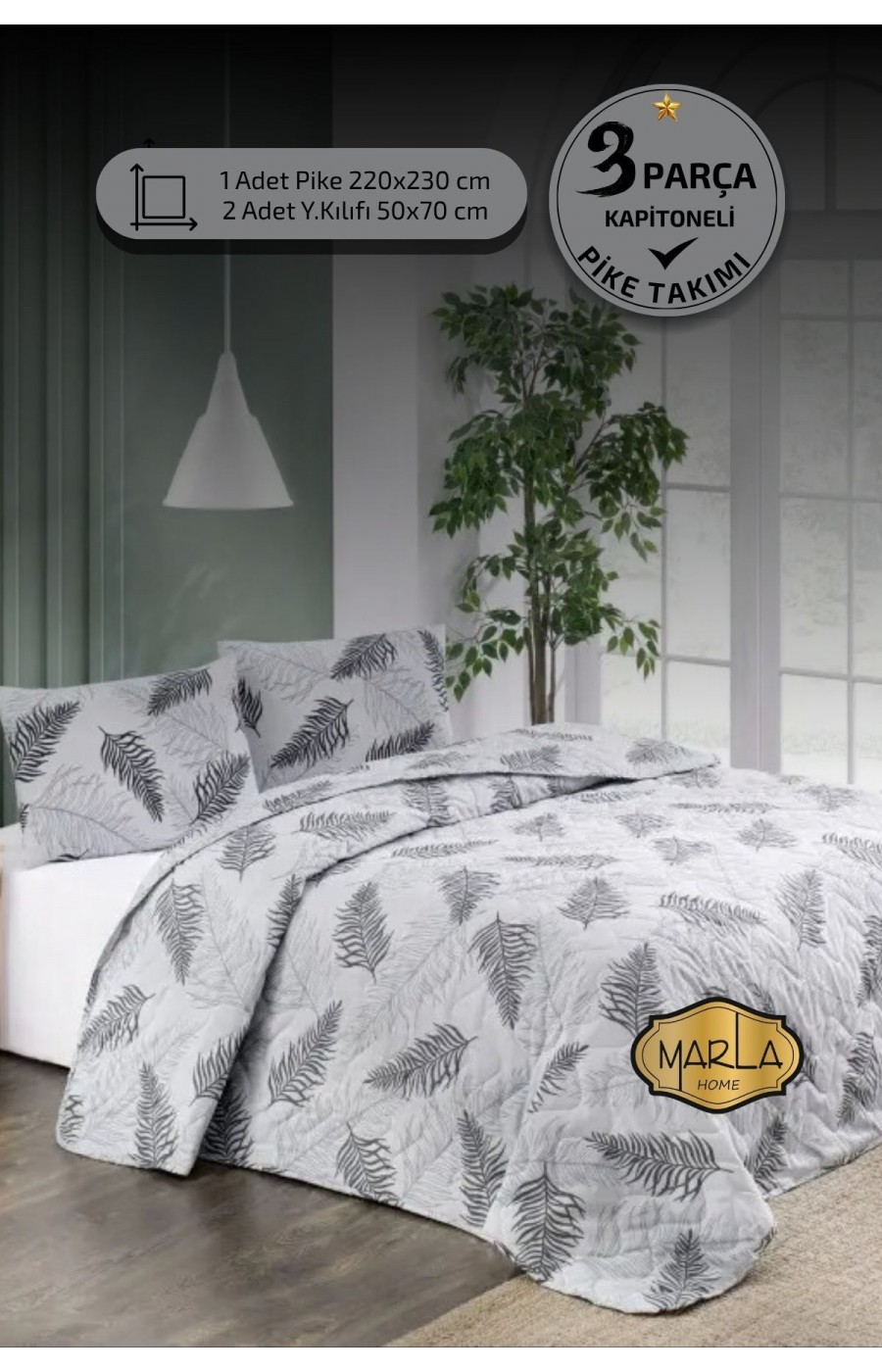 Çift Kişilik Pike Takımı | Battal Boy | 220x230 cm | Çok Amaçlı Yatak Örtüsü & Battaniye