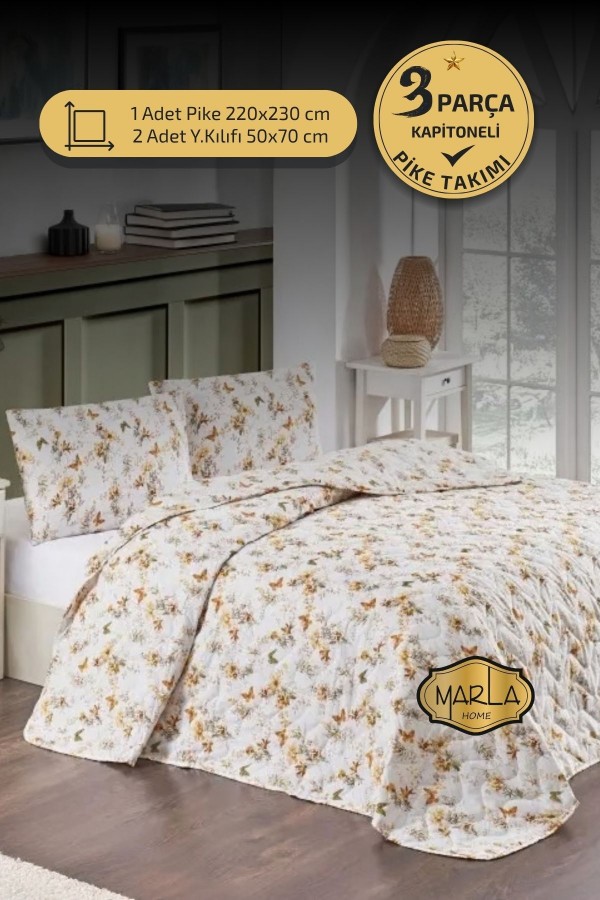 Çift Kişilik Pike Takımı | Battal Boy | 220x230 cm | Çok Ama&hellip;