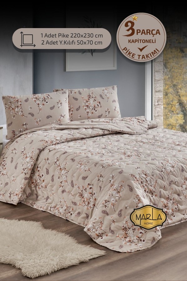 Çift Kişilik Pike Takımı | Battal Boy | 220x230 cm | Çok Ama&hellip;