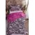 Love Mürdüm Desenli Tek Kişilik Çift Taraflı Wellsoft Yorgan Seti - Mor - 155x215