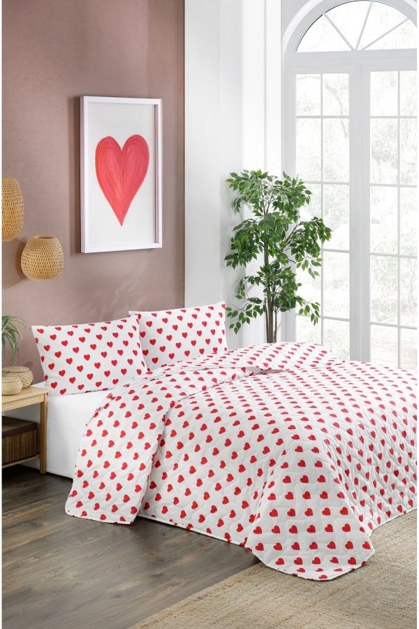 Çift Kişilik Pike Yatak Örtüsü Takımı|200x220 Cm|2 Ad