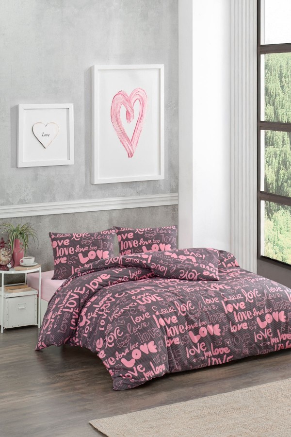 Çift Kişilik Nevresim Takımı | Pamuklu | Lastikli Çarşaflı