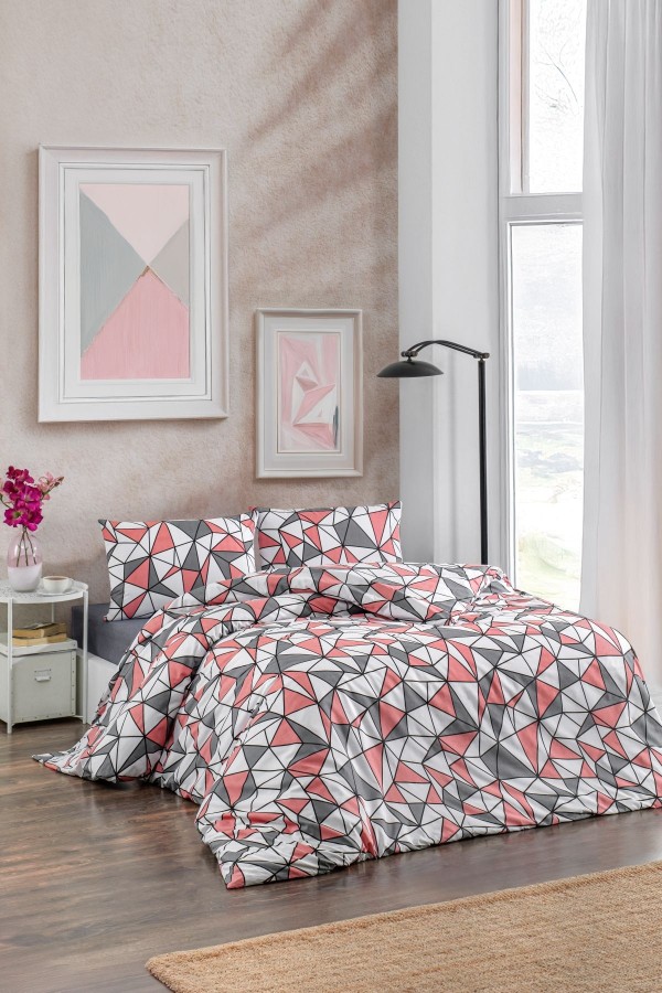 Çift Kişilik Nevresim Takımı | Pamuklu | Lastikli Çarşaflı