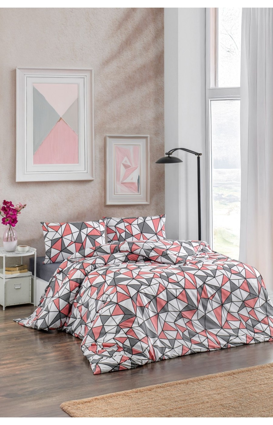 Çift Kişilik Nevresim Takımı | Pamuklu | Lastikli Çarşaflı