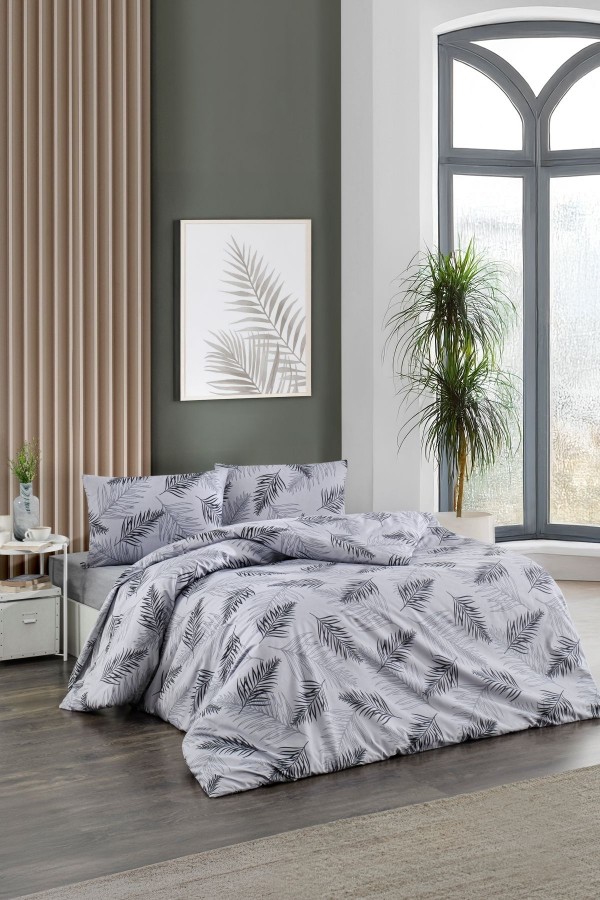 Çift Kişilik Nevresim Takımı | Pamuklu | Lastikli Çarşaflı