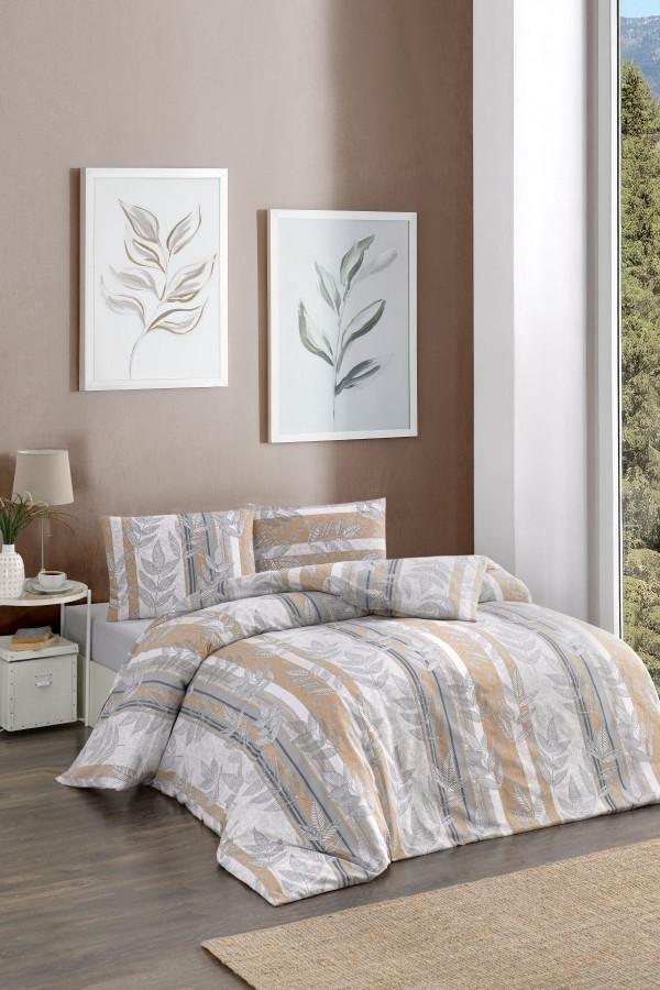 Çift Kişilik Nevresim Takımı | Pamuklu | Lastikli Çarşaflı