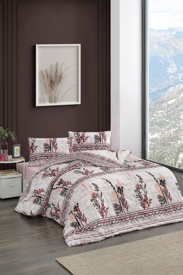 Çift Kişilik Nevresim Takımı | Pamuklu | Lastikli Çarşaflı