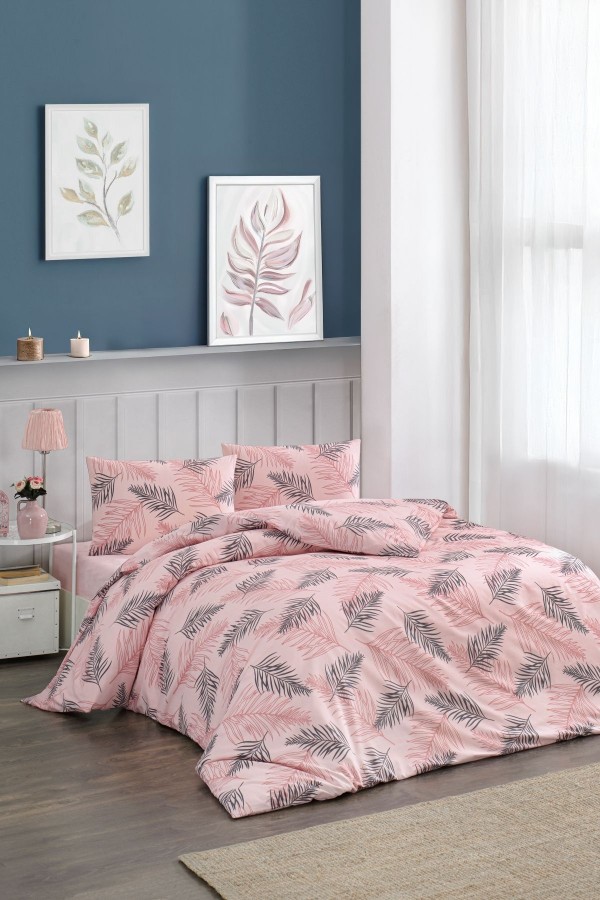 Çift Kişilik Nevresim Takımı | Pamuklu | Lastikli Çarşaflı