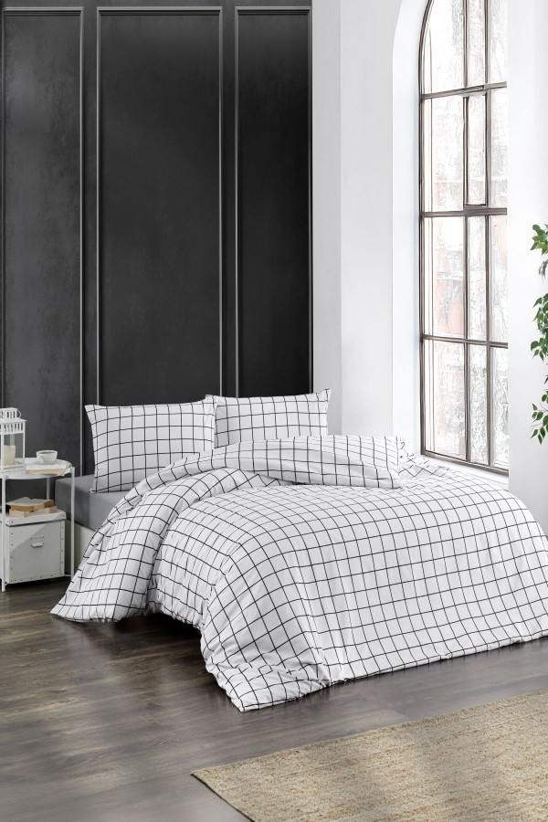 Çift Kişilik Nevresim Takımı | Pamuklu | Lastikli Çarşaflı