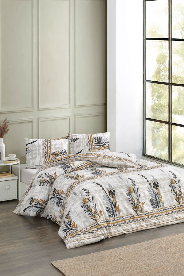 Çift Kişilik Nevresim Takımı | Pamuklu | Lastikli Çarşaflı