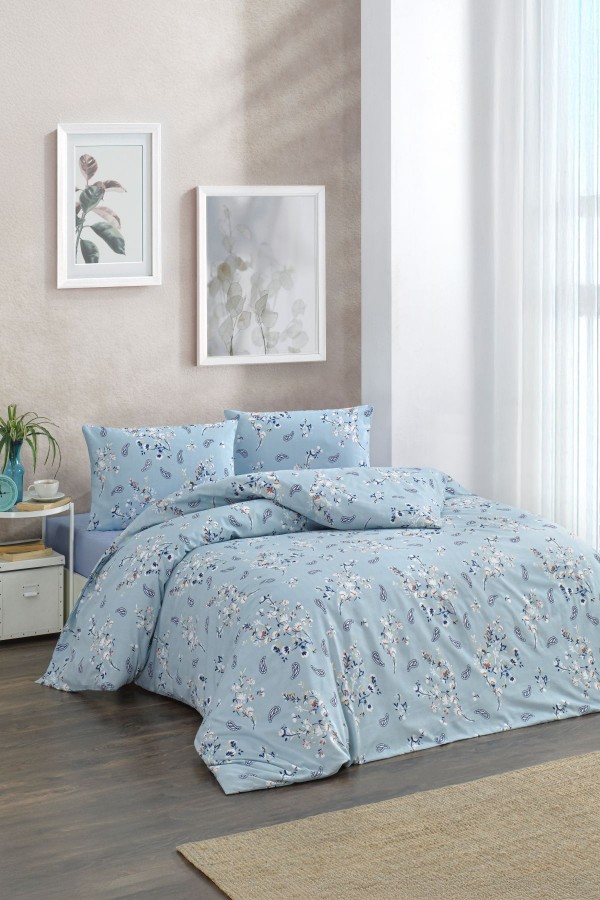 Çift Kişilik Nevresim Takımı | Pamuklu | Lastikli Çarşaflı