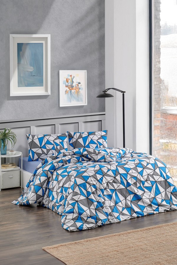 Çift Kişilik Nevresim Takımı | Pamuklu | Lastikli Çarşaflı