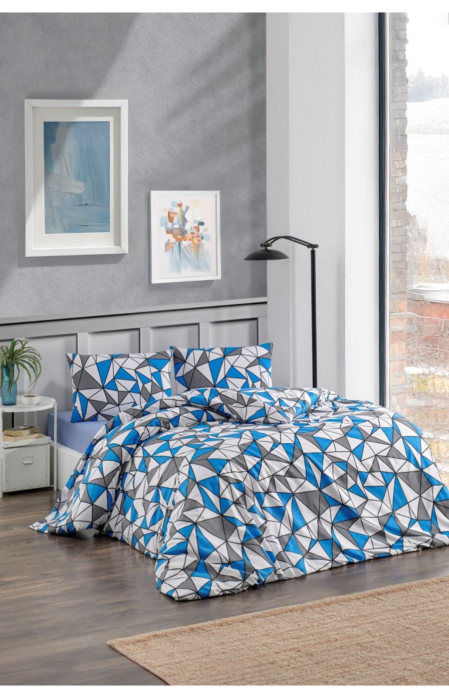 Çift Kişilik Nevresim Takımı | Pamuklu | Lastikli Çarşaflı