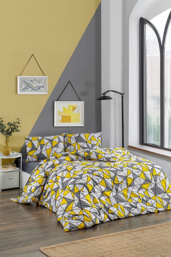 Çift Kişilik Nevresim Takımı | Pamuklu | Lastikli Çarşaflı