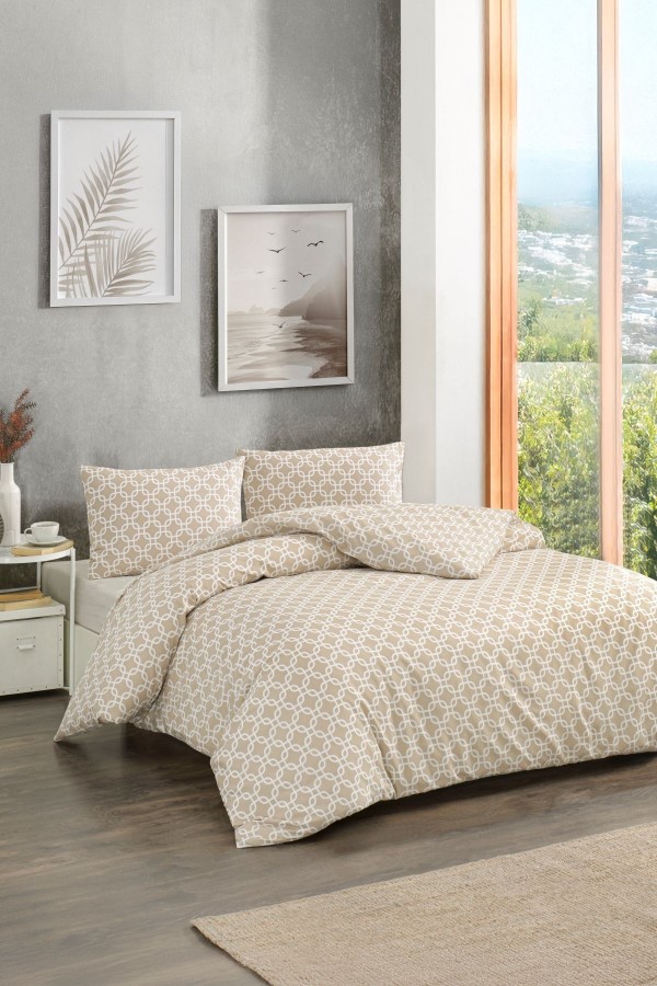 Çift Kişilik Nevresim Takımı | Pamuklu | Lastikli Çarşaflı