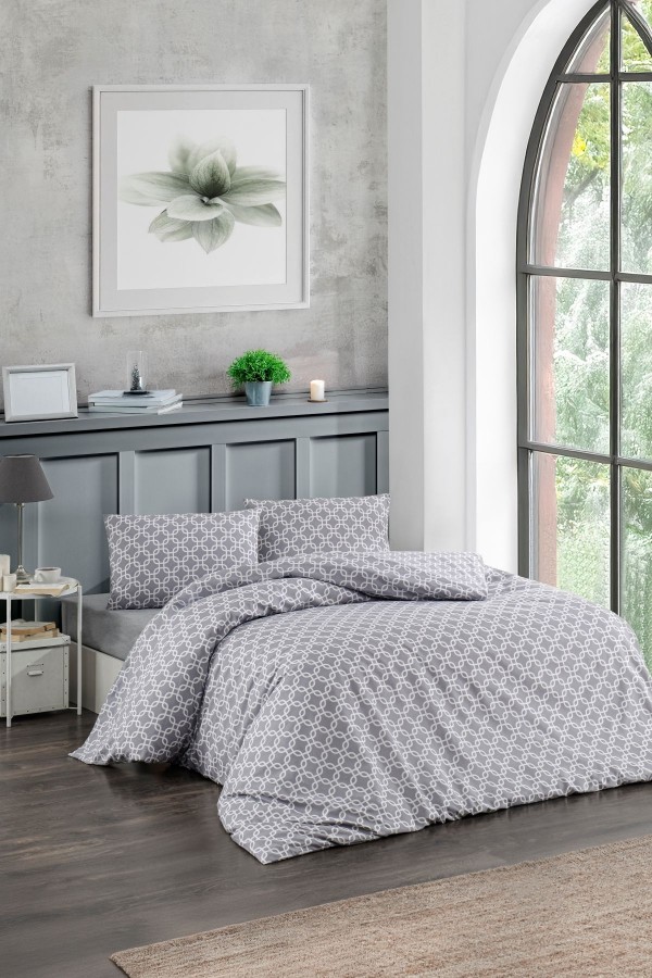 Çift Kişilik Nevresim Takımı | Pamuklu | Lastikli Çarşaflı