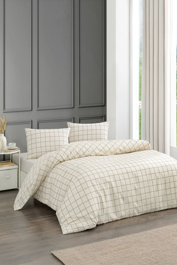 Çift Kişilik Nevresim Takımı | Pamuklu | Lastikli Çarşaflı