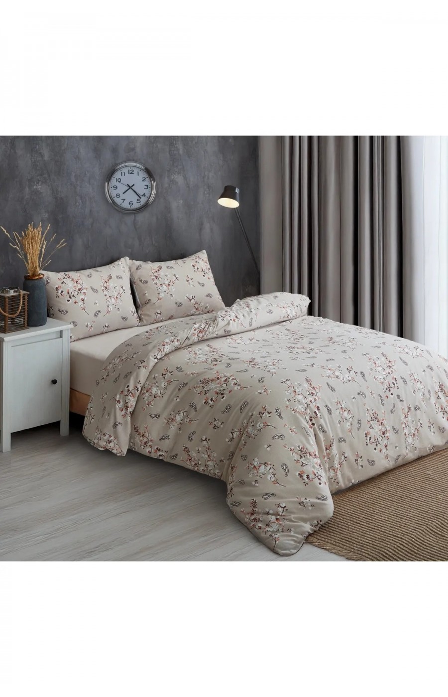 Çift Kişilik Nevresim Takımı | Pamuklu | Lastikli Çarşaflı