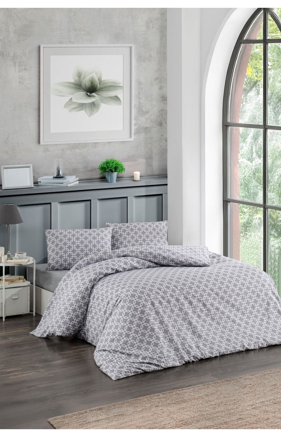 Çift Kişilik Nevresim Takımı | Pamuklu | Lastikli Çarşaflı