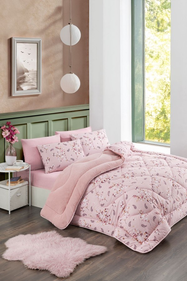 Çift Kişilik Welsoft Uyku Seti | Lastikli Çarşaflı | Bahar&hellip;