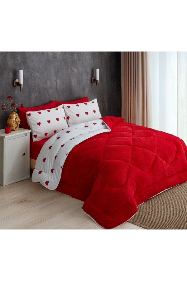 Çift Kişilik Welsoft Yorgan Uyku Seti | Lastikli Çarşaflı | &hellip;